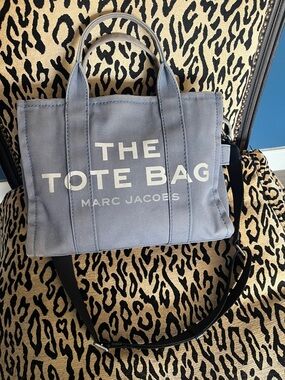 Marc Jacobs The Tote Bag in Blue with White Logo